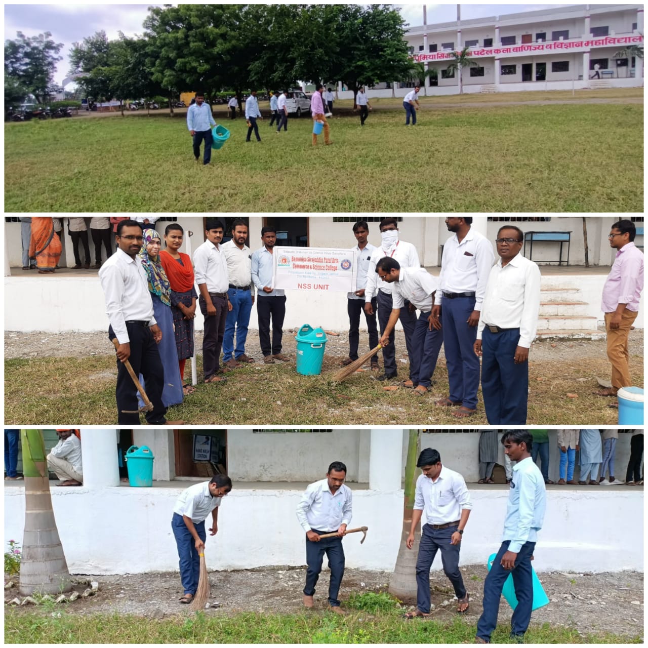Campus cleanliness drive on the occasion of Mahatma Gandhi jayanti 2021